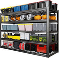 67" W Garage Shelving Heavy Duty, Adjustable 5 Tier Metal Shelves, Commercial by PMKES