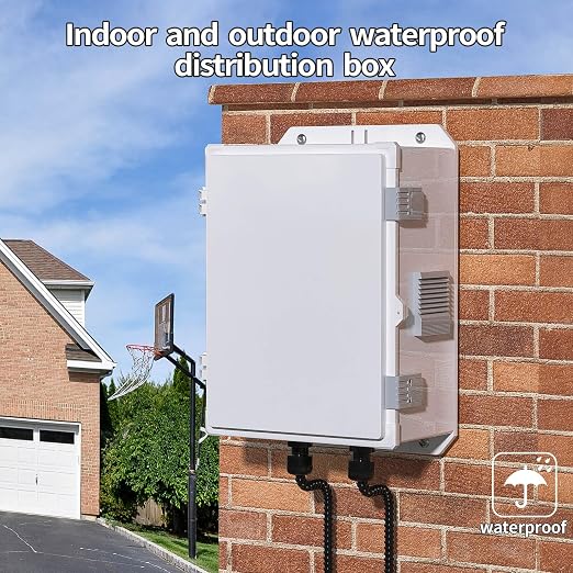 Outdoor Electrical Junction Box, ABS Water Resistant Enclosure - Image 7