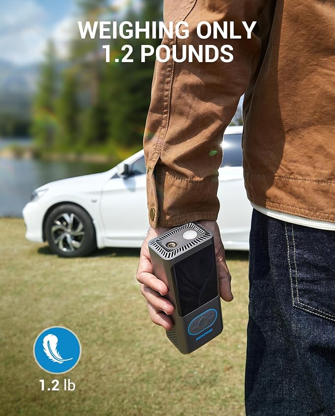AVAPOW Tire Inflator Portable Air Compressor, 150 PSI Cordless Car Tire Air Pump - Image 9