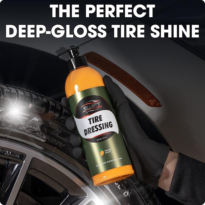 Swift Tire Dressing Combo w/Tire Applicator – Long Lasting High-Gloss Tire - Image 6