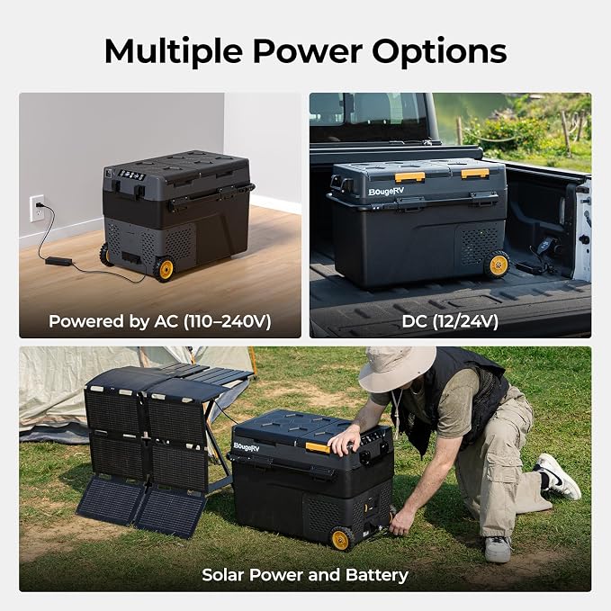 BougeRV 12 Volt Car Refrigerator, CRD2 52 Quart Portable Fridge Freezer - Image 7