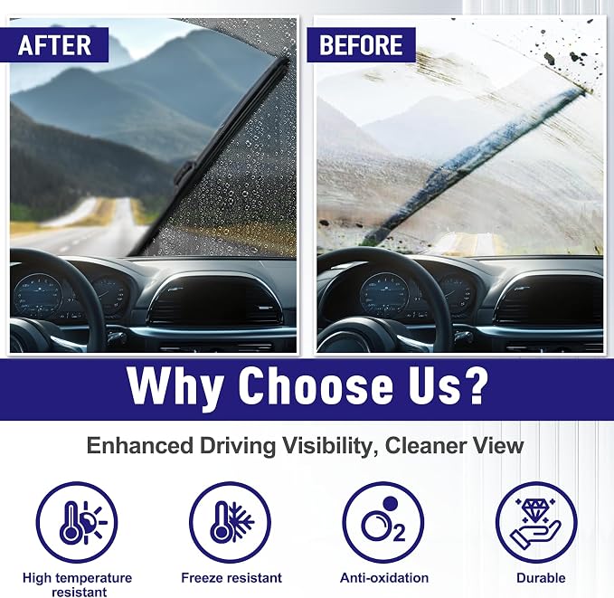 AJK 26 and 17 inch Wiper Blades, Premium All Season 2 Pack Driver Side - Image 6