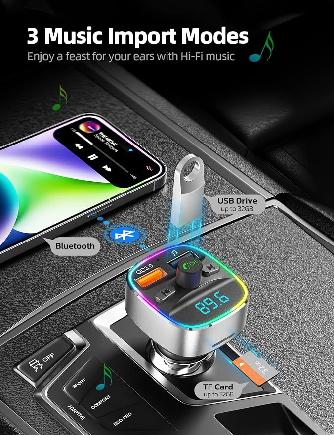Nulaxy Bluetooth FM Transmitter - Image 4