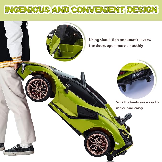 TOBBI Electric Ride On Car Toy for Kids to Drive, 12V Battery Powered Licensed - Image 5
