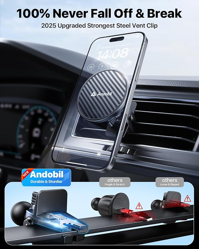 【True Military-Grade】andobil 3 in1 Magnetic Phone Holder - Image 9