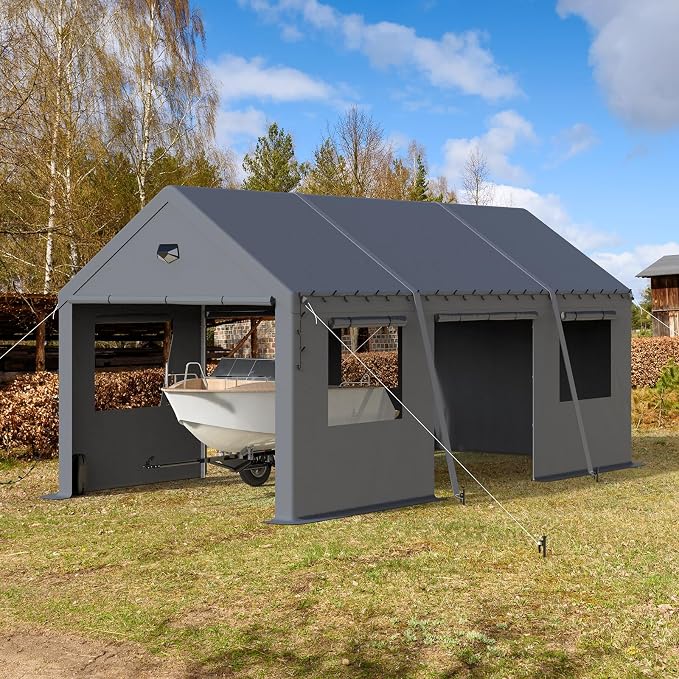 10x20 Carport, Heavy Duty Carport Canopy Garage - Image 9