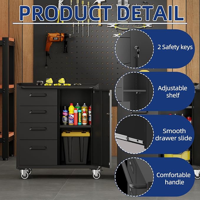 Metal Garage Storage Cabinet - Image 4