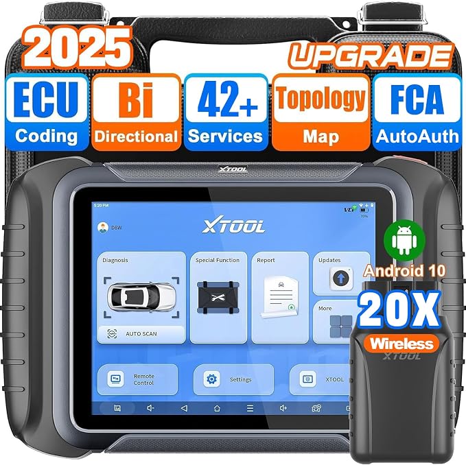 XTOOL D8W Wireless Bidirectional Scan Tool, 2025 OBD2 Scanner by XTOOL