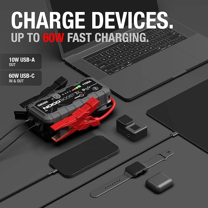 NOCO Boost X GBX55: 1750A UltraSafe Jump Starter – 12V Lithium Battery Booster - Image 5