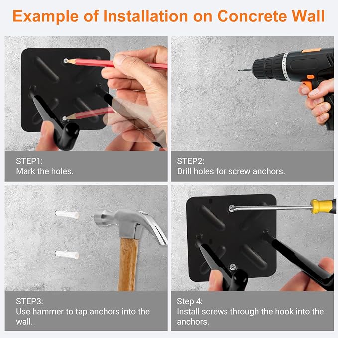 Steel Garage Storage Hooks Wall Tool Organizer, 10 Inch Garage Hook Heavy Duty - Image 5