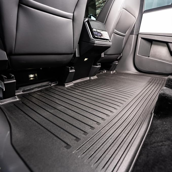 OEDRO Floor Mats Fit for Tesla Cybertruck 2024 2025, TPE All Weather Floor - Image 5