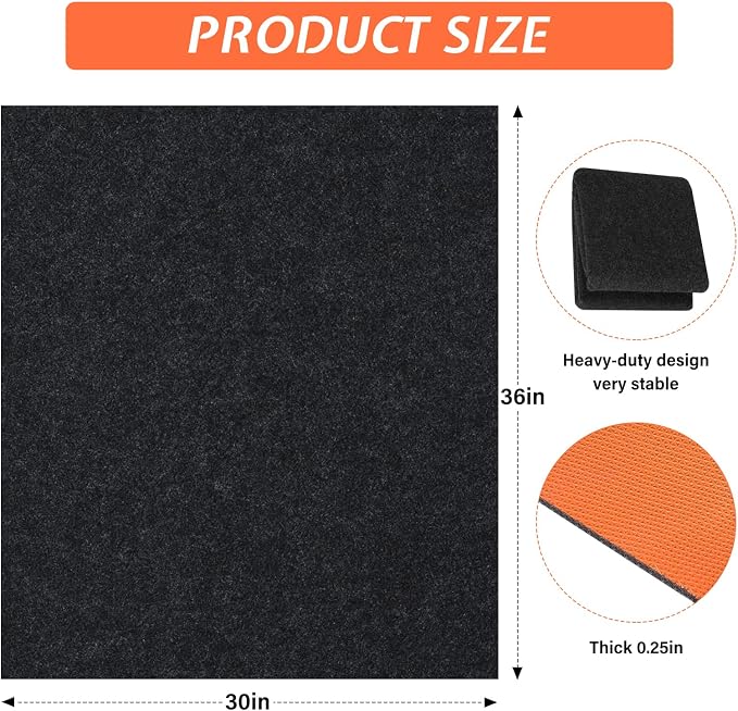 30" x 36" Heavy Duty Oil Spill Mat, Garage Floor Mat - Image 2