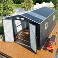 10x12 Metal Shed with Floor Frame Kit & Reinforced Construction by KKnowbody