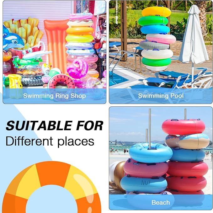 Pool Float Storage Rack 13 x 78 Inch Pool Float Holder Stainless Steel - Image 6