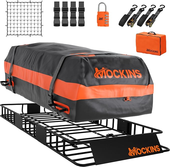 Mockins 64"x39"x6" Heavy Duty Roof Rack Cargo Carrier by Mockins