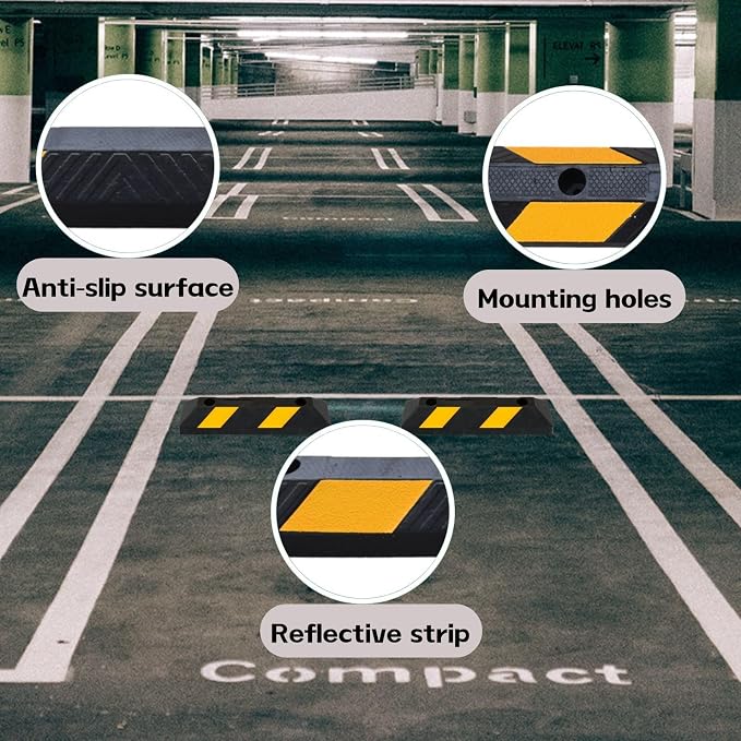 Heavy-Duty Parking Curb Wheel Stop - Image 4