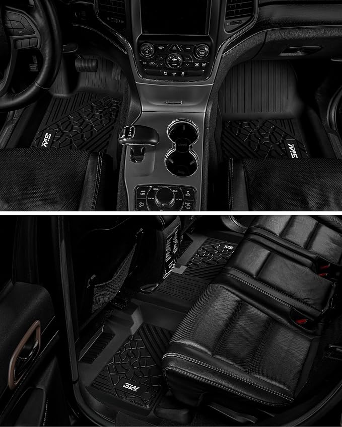 3W Floor Mats Compatible for Jeep Grand Cherokee 2013-2015 TPE All Weather - Image 8
