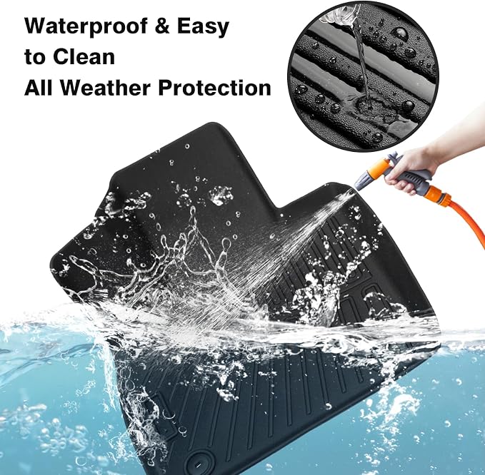 Powerty Floor Mats for 2020-2024 2025 Hyundai Palisade Accessories All Weather - Image 3