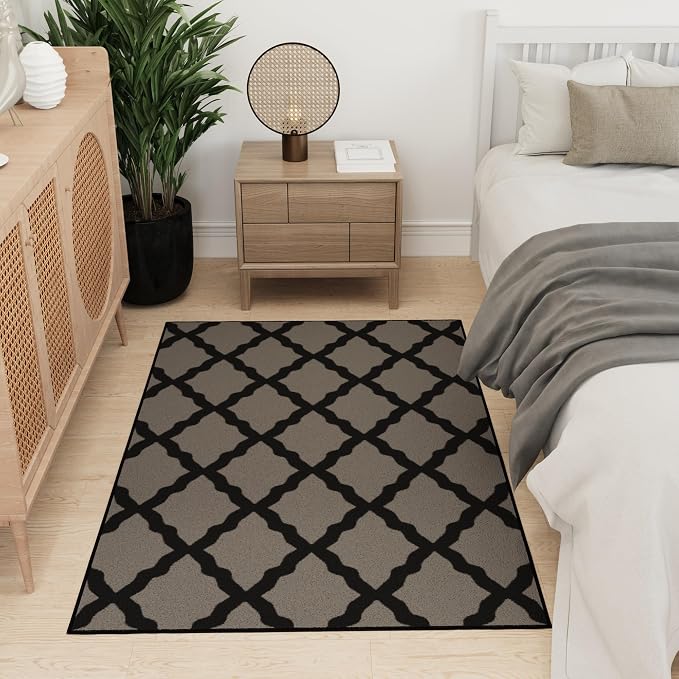 Ottomanson 3'3" x 5' Rugs for Living Room Trellis Area Rug for Bedroom - Image 10
