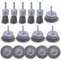 15 Pack Carbon Steel Wire Wheel Brush, Rocaris Cup Brush, Wheel Brush, Pen by Rocaris