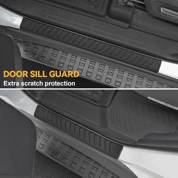Floor Mats Set for 2024 2025 Toyota Land Cruiser Prado 5 Seats, Full Coverage - Image 5