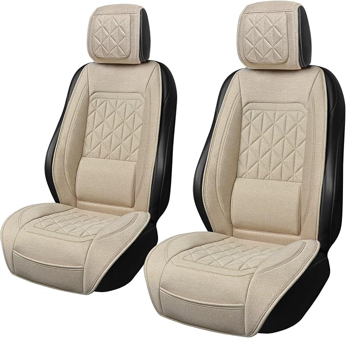 BABYBLU Linen Car Seat Cover for Cars - Image 7