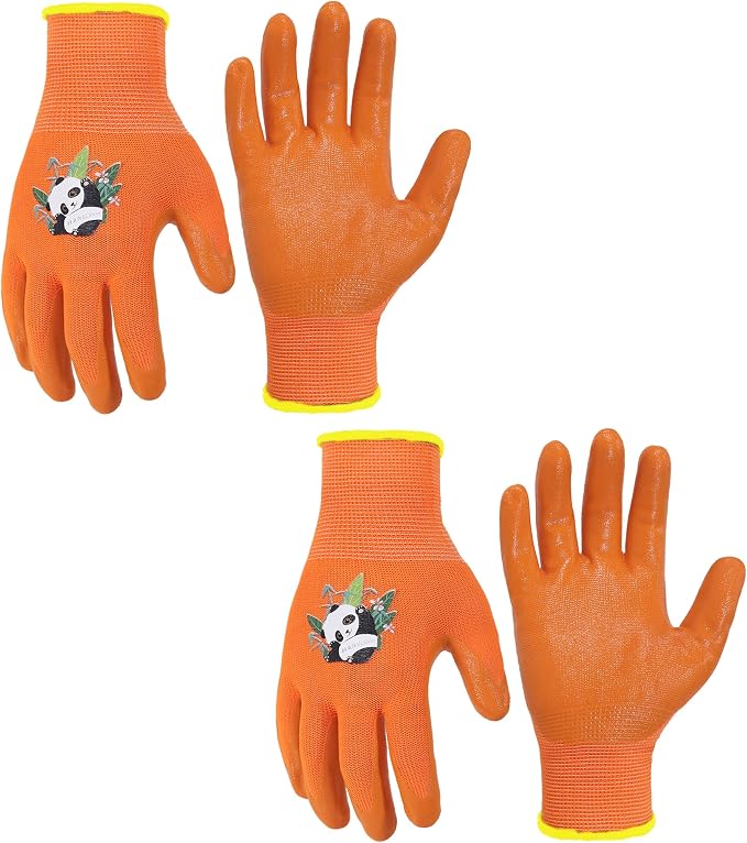 HANDLANDY 2 Pairs Kids Gardening Gloves, Toddler Children Garden Yard Work by HANDLANDY