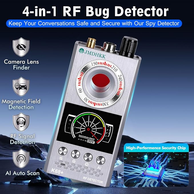 JMDHKK Hidden Camera Detector & Bug Detector – Magnetic Tracker & Wireless - Image 2