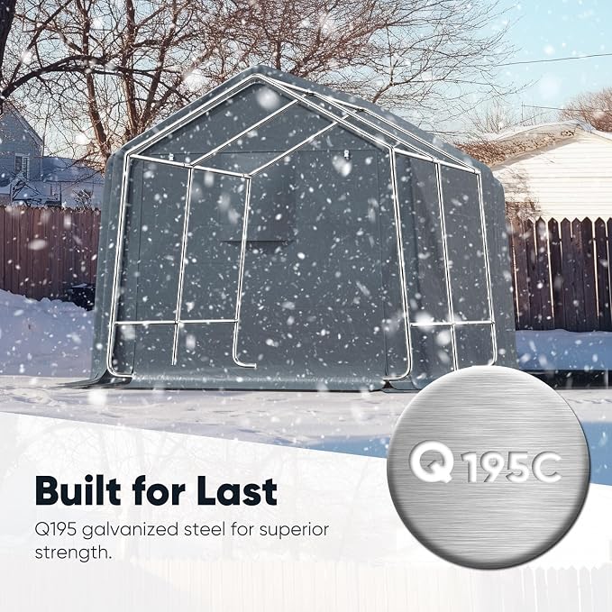 Quictent Heavy Duty 8x10FT Carport Shelter - Image 2