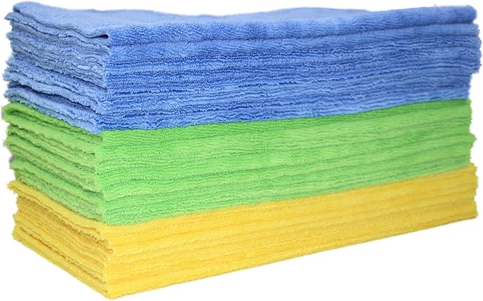 POLYTE Microfiber Cleaning Towel Ultrasonic Cut Edgeless by Polyte