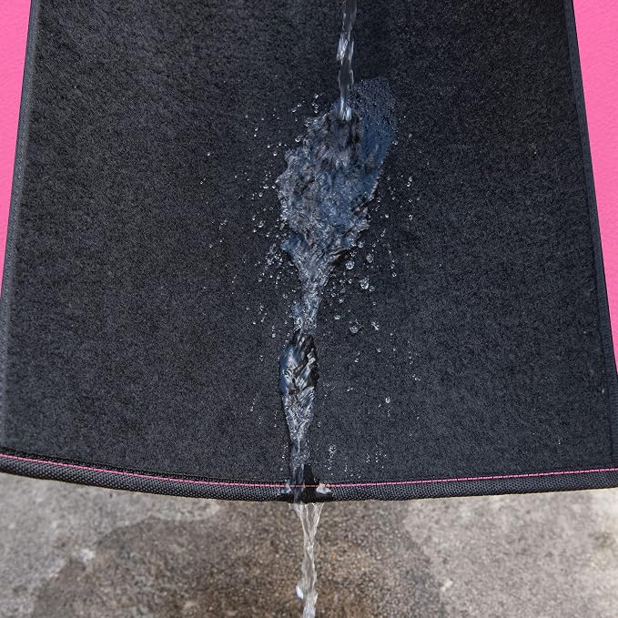 CAR PASS Rainbow Waterproof Universal Fit Faux Leather Car Carpet- Anti-Slip - Image 5
