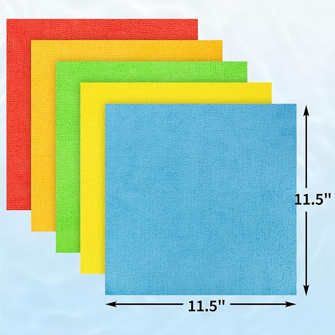 HOMERHYME Microfiber Towels for Cars, 24 Pack Microfiber Cleaning Cloths - Image 9