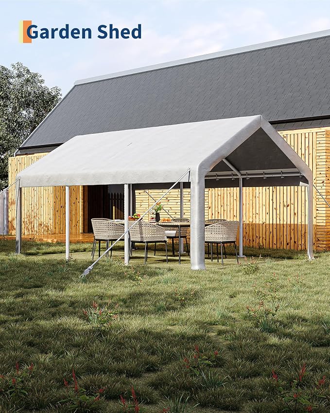 10x20 Ft Carport, Car Port - Image 4