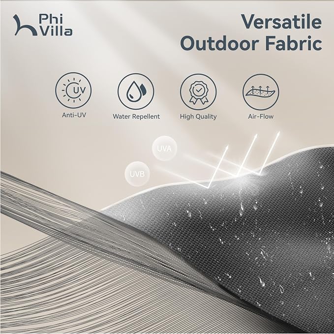 PHI VILLA 15ft Large Patio Umbrellas - Image 6