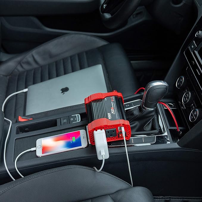 200W Car Power Inverter 12V DC to 110V AC Converter - Image 2