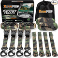 TitanPro Heavy Duty Ratchet Straps 4-Pack by TitanPro