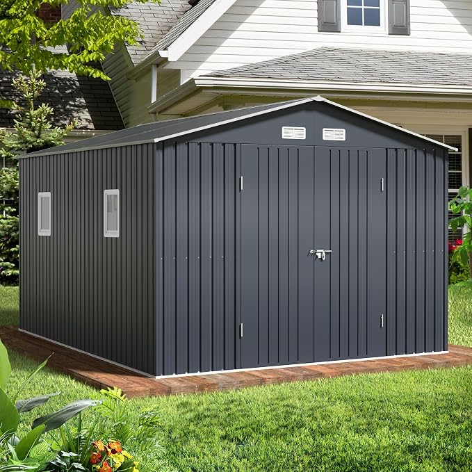Outdoor Storage Shed 10X12FT by BreezZ