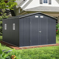 Breezz Outdoor Storage Shed 10 x 12 ft. Utility Tool Shed Metal Storage Garden by BreezZ