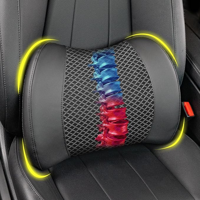 Memory Foam Lumbar Cushion Provides Lower Back Pain Relief and Comfortable by LoftyAim