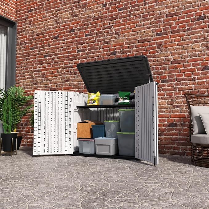 ADDOK Horizontal Storage Shed Outdoor - Image 5