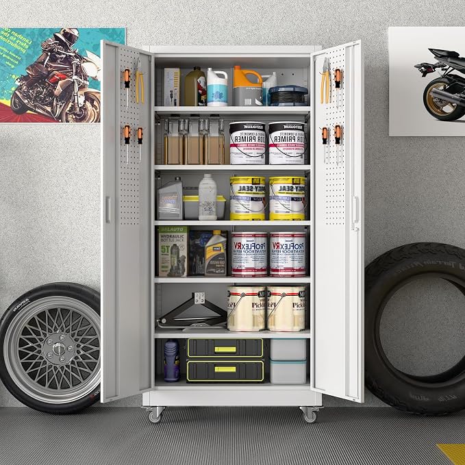 71" H×32" W×16" D Garage Storage Cabinet - Image 2