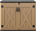 DWVO Outdoor Storage Shed, Weatherproof Resin, 35 Cu Ft Capacity, Horizontal by DWVO