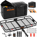 Mockins 60"x24"x6" Weatherproof Trailer Hitch Cargo Carrier & 25 Cu.Ft. by Mockins