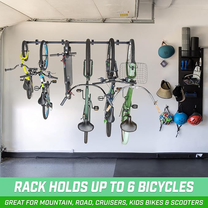 GoSports 6 ft Wall Mounted Bike Rack - Image 3