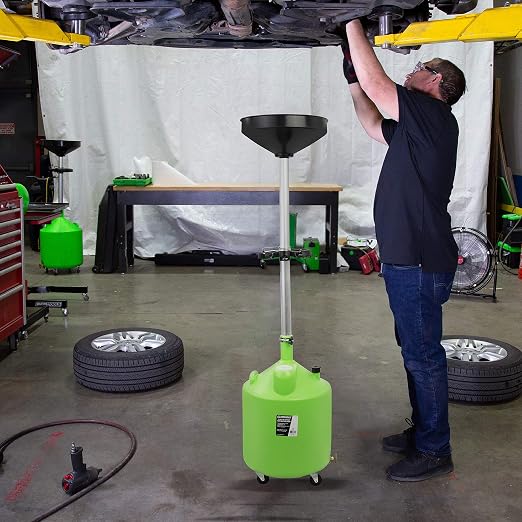OEMTOOLS 87031 18 Gallon Oil Drain Container, Upright Adjustable Oil Drain Tank - Image 7