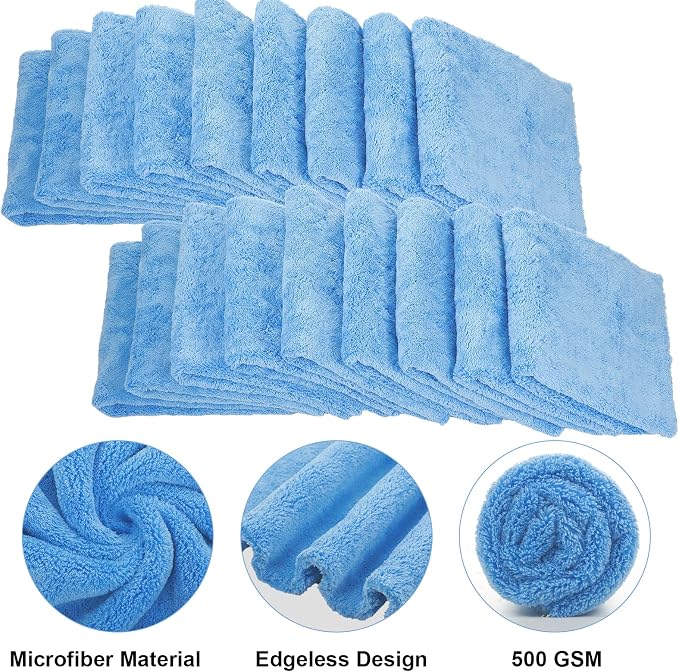 Shimeyao 30 Pcs Edgeless Microfiber Plush Towels - Image 3