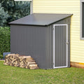 Storage Shed 4 * 8 FT Lean to Shed Metal Sheds & Outdoor Storage Cabinet by Unknown