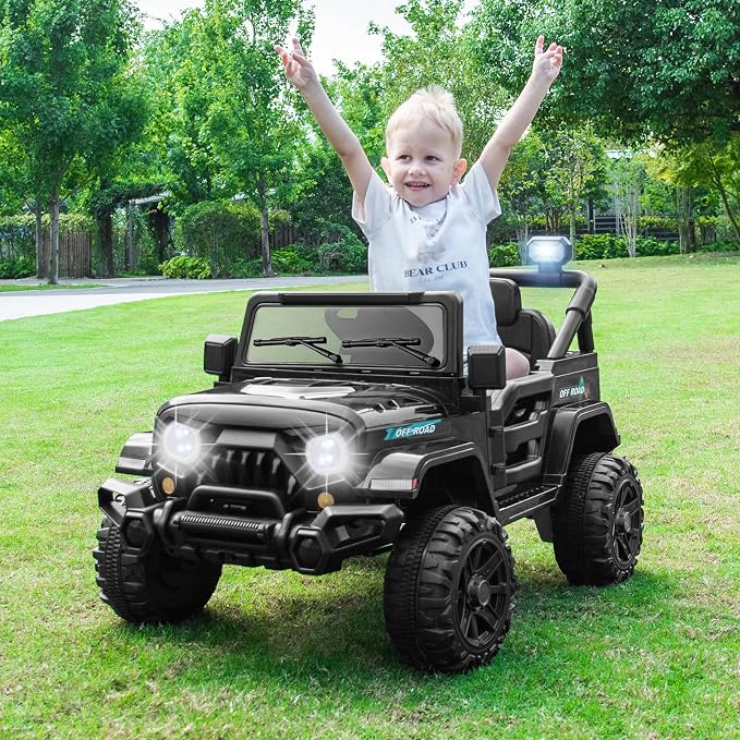 Costzon 12V Kids Ride on Truck Car, Electric Vehicle w/Remote Control, Threaded - Image 2