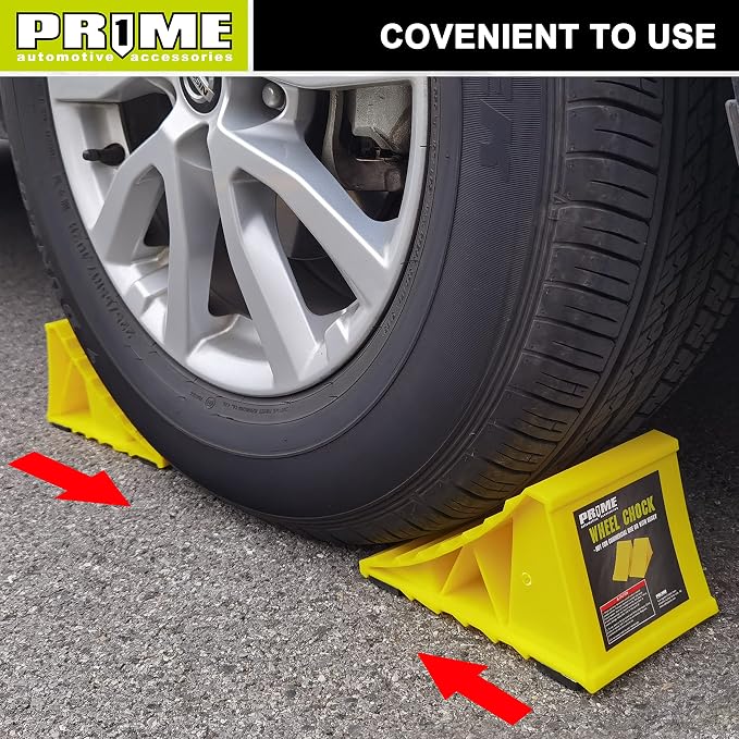 PR1ME Wheel Chocks with Non-Slip Base - Image 8