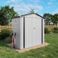6x3.6FT Storage Shed, Outdoor Galvanized Steel Garden Shed by Vigohuseeo